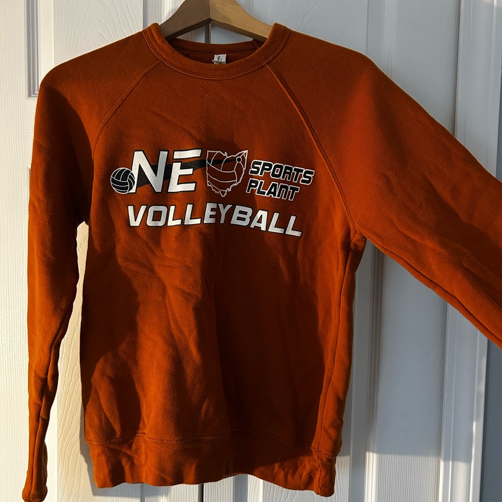 Bella Canvas Volleyball Crewneck Sweater - Orange